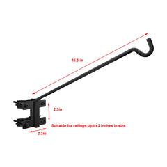 JiaheRuitai hook supporting flower basket showing easy outdoor display
