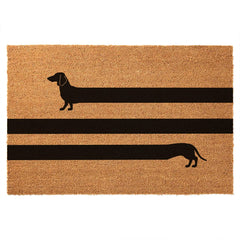 JiXianJu front view dachshund mat showing welcoming design and curb appeal