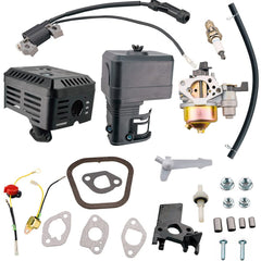 JJing front view of muffler and air filter housing showing fit and noise control benefit