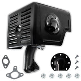JMCHstore muffler front view showing robust construction and direct fit