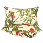 JMGBird front view of green lumbar pillow showing shape and curb appeal
