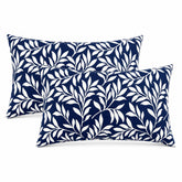 JMKaixin front view of two lumbar pillows showing retro design and curb appeal