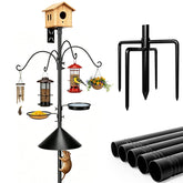 Jmlwlzx front view of assembled pole showing stable feeding station