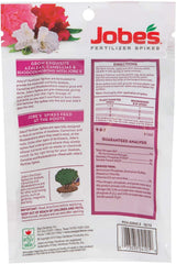Jobe's Organics spikes inserted in soil delivering nutrients to roots