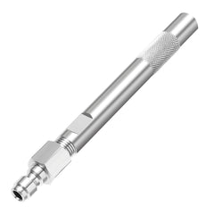 JOEJET shooter tip front view showing durable stainless-steel construction and reliability