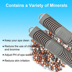 Joepoe close-up of mineral core revealing silver ion media for improved water clarity