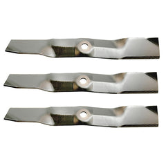 John Deere packaged three-blade set front view showing ready replacement benefits