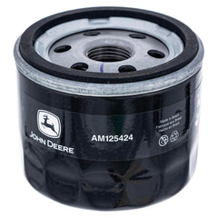 John Deere fuel filter top view highlighting clean fuel delivery benefit