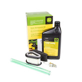 John Deere kit front packaging showing brand and included parts for easy identification and fast servicing
