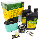 John Deere LG264 front packaging showing kit contents and easy service