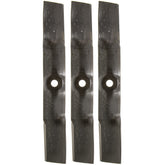 John Deere UC22010 three-pack front view showing packaging and blades, durable replacement
