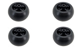John Deere front view of four-pack anti-scalp wheels showing OEM fit and protection