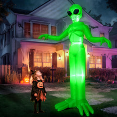 Joiedomi alien front view showing 9ft presence and yard impact