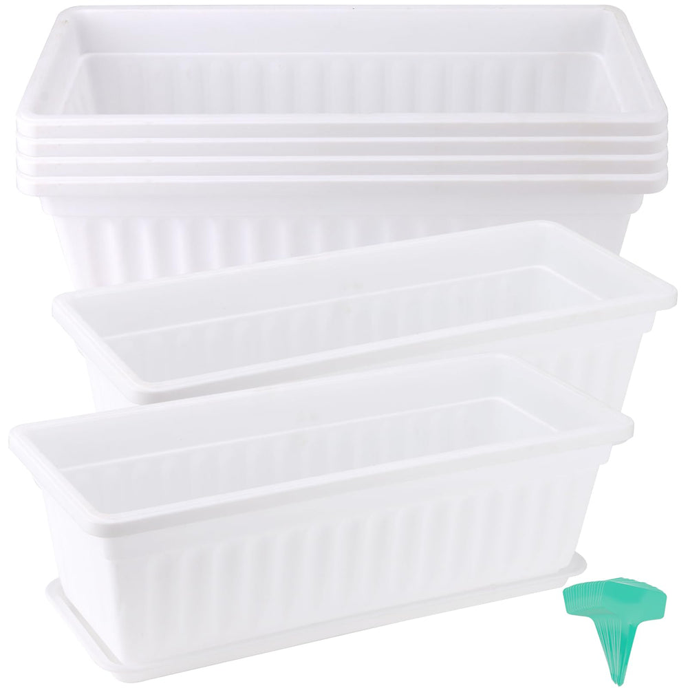 JOIKIT front view of six white window boxes showing value pack