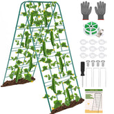 Jollidecor front view A-frame trellis showing full height and sturdy frame benefits