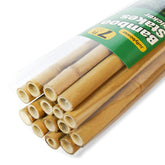 Jollybower front view of 15-pack bamboo stakes showing length and packaging benefit
