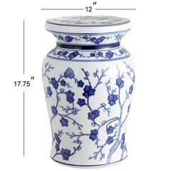 JONATHAN Y side profile of urn-shaped stool showing balanced silhouette