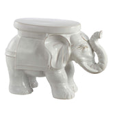 JONATHAN Y elephant stool front view showing compact design and versatile use