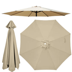 Jorohiker front view of khaki 9ft canopy showing full coverage and fresh look