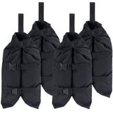 Jorohiker front view of four weight bags showing sturdy design and benefit of stable anchoring