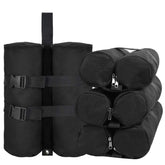 Jorohiker front view of four canopy weight bags showing durable protection