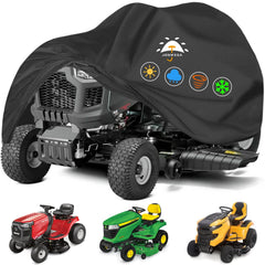 JosMega cover front view protecting mower against weather