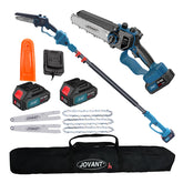 jovant front packaging showing full pole saw kit and benefits