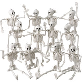 JOYIN front view of 12 skeletons showing coordinated Halloween display benefit