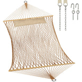 JoyView front view hammock showing full bed and spreader bars for comfortable lounging