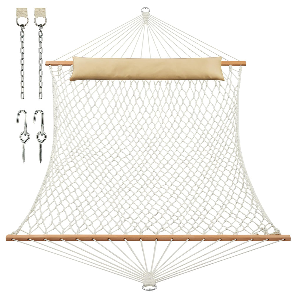 JoyView front view of hammock showing whole spreader bar and bed for comfortable lounging