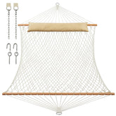 JoyView front view of hammock showing whole spreader bar and bed for comfortable lounging
