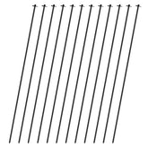JPOIP front view of 72-inch steel garden stake showing full height and clean finish for strong support