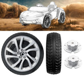 JRRXM front view showing two 10-inch wheels, clear branding and packaging benefit: easy identification