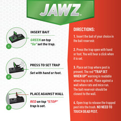 JT Eaton Jawz next to measuring tape showing compact size advantage