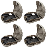 JT Eaton Rodent Rock front view showing discreet outdoor camouflage and secured lid for safety