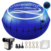 Juecity front view of packaged 6x6 ft pool pillow kit showing components for durable winter protection