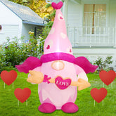 Juegoal front view cupid gnome glowing, brightens yard instantly