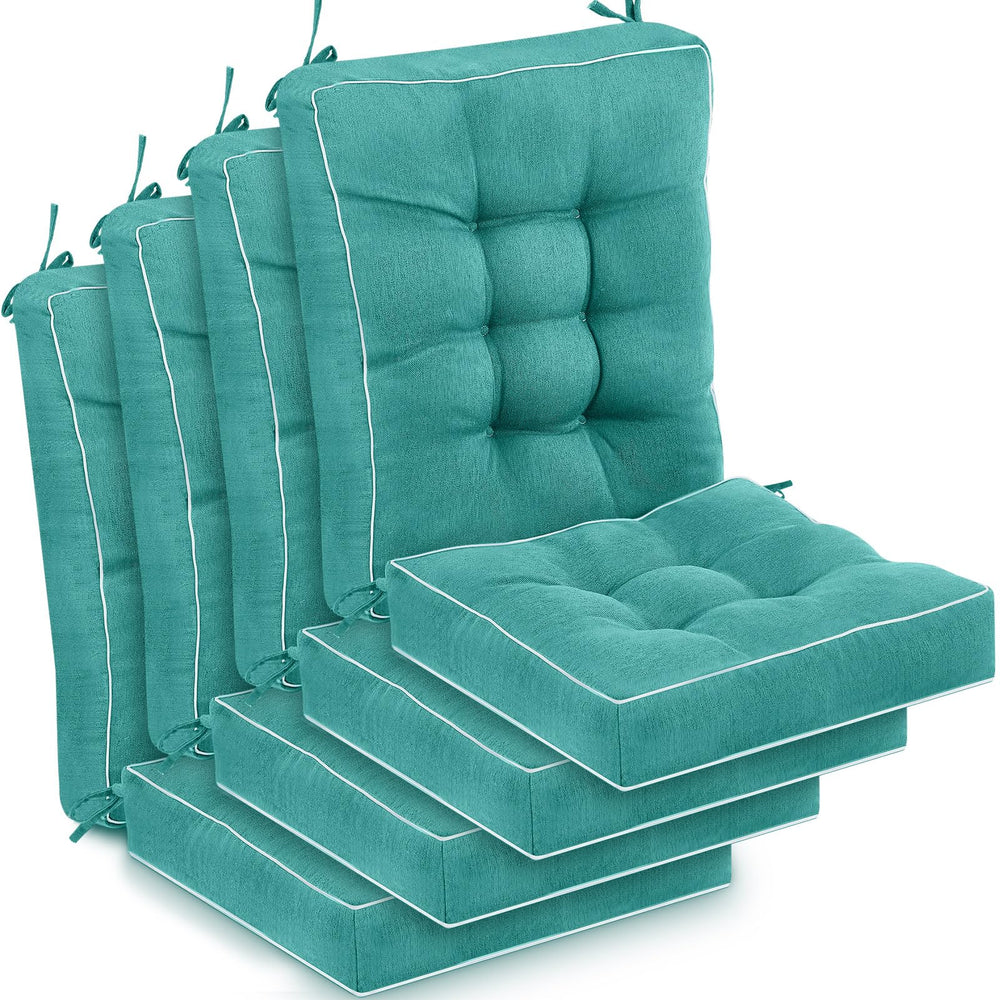 Juexica front view of teal cushion set showing full package benefit