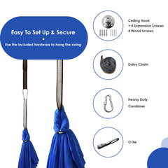 JUNGLE WELL child using swing in cocoon position demonstrating calming effect