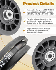 JUQAFY drive belt texture close-up showing reinforced rubber for reduced stretch benefit