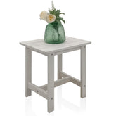 juserox front view of white side table showing compact design and accessibility