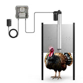 JVR front view of extra-large aluminum door showing solid security and durability