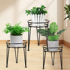 Jvtoo plant stand trio front view showing sleek display benefit
