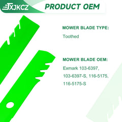 JXJKCZ blade bolt hole detail showing OEM-compatible mounting holes