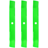 JXJKCZ front view of three 60-inch mulching blades showing fit and finish benefit