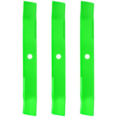 JXJKCZ front view of three 60-inch mulching blades showing fit and finish benefit