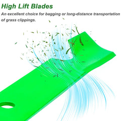 JYLEYJ blades installed on lawn mower deck demonstrating proper alignment and performance