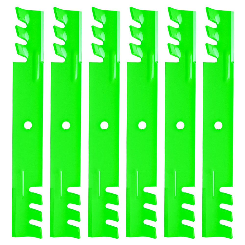 JYLEYJ front view of six-pack blades showing complete replacement set and quick installation benefit