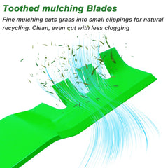 JYLEYJ blade installed on a 48-inch deck improving mulching performance