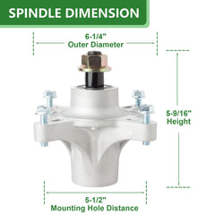 JYLEYJ spindle assembly close-up showing fitment and durability advantage